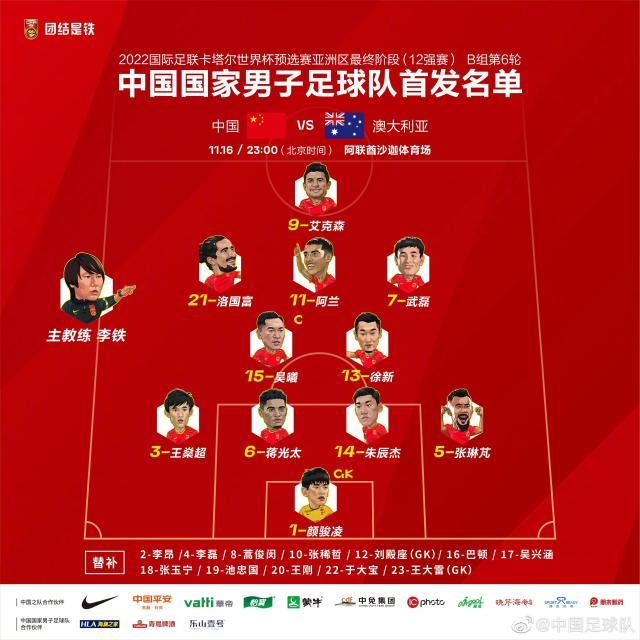 谁是球王官网-【首发】中澳之战四名归化首次同时首发 武磊领衔